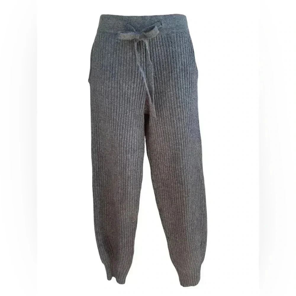 Universal Thread women’s charcoal gray ribbed sweater pants sz small preloved